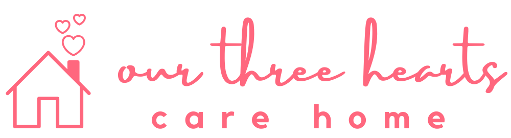 Our Three Hearts Care Home Logo